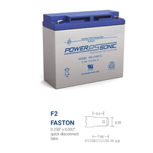 12V 18Ah SLA Rechargeable Battery PS-12180 (Pack of 4)