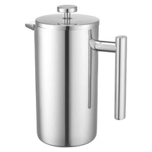 51 oz Stainless Steel Double Wall French Press Coffee Maker (Silver)