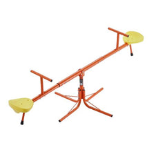 360° Swivel Kids Seesaw, 4-Prong Sit & Spin Teeter Totter, 100 lbs/Seat, Outdoor Toy for Ages 3+