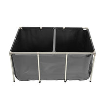 270-Gal PVC Koi Fish Pond with Viewing Panel Stainless Steel Frame & Drain Valve