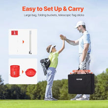 6-Hole Backyard Golf Chipping Game, Portable Outdoor Golf Game for Adults and Kids