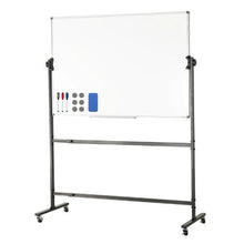 48 x 32 In Rolling Whiteboard Double-Sided Magnetic Mobile Whiteboard 360° for Office School