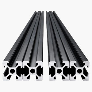 0.19 In Aluminum Extrusion Anodized Linear Rail T Slot 1200 mm 2020-120-4 (Pack of 4)