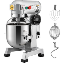 Commercial Food Mixer 20 Qt 750W 3-Speed Dough Hook & Whisk