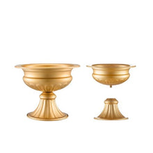 6.3" Wedding Flower Vase Gold Metal Centerpiece Stand for Wedding & Party Decor