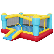 14.7' x 13.8' Inflatable Bounce House with Slide Basketball Hoop & Target Game – Kids 3-8