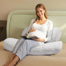 Adjustable Pregnancy Body Pillow for Back & Belly Support – Removable Cover