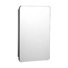 16.5x27.5 Inch Medicine Cabinet with Mirror Aluminum Frame 3-Layer Adjustable Shelves Recessed & Wall-Mounted for Bathroom