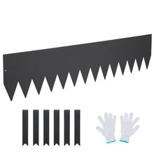 6 Inch x 13.3' Ft Hammer-in Edging Border with 6 Clips Steel Garden Edging Borders Steel Landscape Edging JC40*6in (Pack of 4)