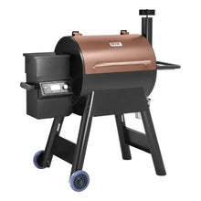 8-in-1 Wood Pellet Grill Smoker 575 sq. in. with LCD Screen Meat Probe 500°F Max Temperature – (Black)