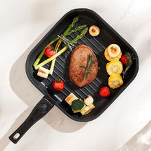 17 Piece Granite Nonstick Cookware Set Induction Cookwares and Cooking Sets for Kitchen (Black)