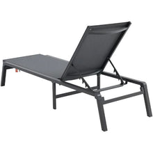 Aluminum Outdoor Chaise Lounge Chairs 5-Position Adjustable Folding Recliner for Patio Beach Pool – Dark Grey (2-Pack)