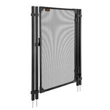 Pool Fence Gate 4 x 2.5 FT Child Safety Gate for Inground Pools 352GSM Teslin PVC Mesh Metal Latch (Black)
