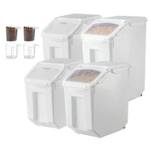 3.5Gal X 2 + 4.5Gal X 2  Ingredient Storage Container For  Kitchen F-8908-8909 (Pack of 4)