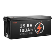 24V 100Ah LiFePO4 Battery Bluetooth 50A BMS 2560Wh Deep Cycle Low Temp Protection for RV Camper Trolling Motors Marine