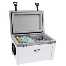 52 Qt Insulated Hard Cooler Holds 50 Cans Up to 6-Day Ice Retention
