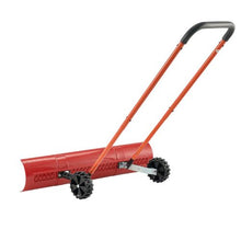 37.8 In Portable Snow Shovel with Wheels – Bi-Directional Blade & 90° Adjustable Handle