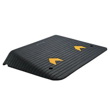 4 Inch Upgraded Rubber Threshold Ramp Natural Rubber Car Ramp with Non-Slip Textured Surface for Wheelchair and Scooter