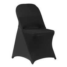 150PCS Stretch Spandex Chair Covers Flat-Front Polyester Slipcovers for Wedding Banquet & Dining Chairs (Black)