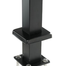 42" Cable Railing Post SUS304 Stainless Steel Black No Holes 1-Pack