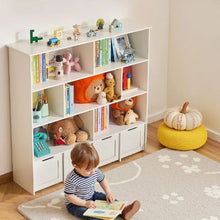 Wooden Toy Storage Organizer with 4 Drawers for Kids Room, Nursery, Living Room – (White)
