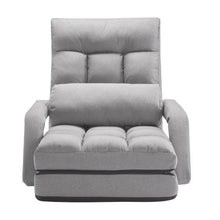5-Position Adjustable Floor Gaming Chair with Armrests & Back Support (Gray)