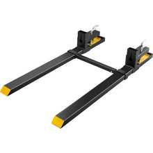 60 Inch Heavy Duty Pallet Forks with Adjustable Stabilizer bar Tractor Bucket Forks for Tractor Attachments