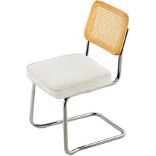 Set of 2 Modern Rattan Dining Chairs for Kitchen Living Room & Bedroom