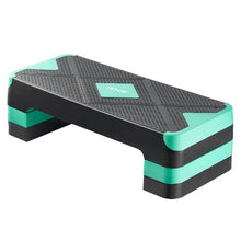 28-Inch Adjustable Aerobic Step Platform with 4 Risers Non-Slip Surface (Green)