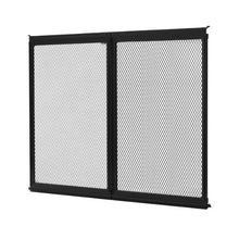 24.5 × 20 Inch RV Screen Door Protector Aluminum Alloy Grille Breathable Mesh (Black)