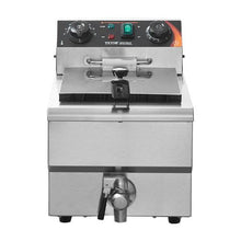 Commercial Deep Fryer 1500W Electric Fryer 11.6Qt/11L Stainless Steel with Basket & Temp Control