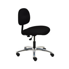17" H - 22" H Desk Height Fabric Chair No Arms AL12-F-BLACK-351 Black