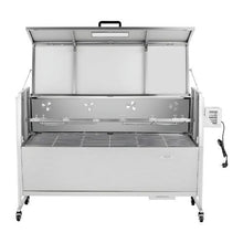 Charcoal Rotisserie Grill 38W Pig & Lamb Spit Roaster 132 LB Capacity Wheels Stainless Steel