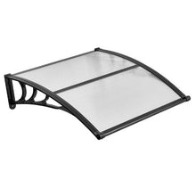 38 x 40 in Door Awning Canopy Polycarbonate Front Door Cover Rain & UV Protection (Clear)