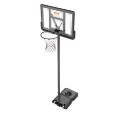 4–10 ft Adjustable Basketball Hoop with Wheels  for Outdoor/Indoor