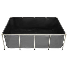 470-Gal PVC Koi Fish Pond with Viewing Panel Stainless Steel Frame & Drain Valve