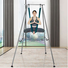 9.67 FT Height Aerial Yoga Frame & Hammock 551 LBS Capacity Indoor/Outdoor (Green)