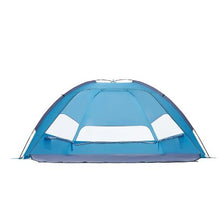 6-Person Beach Tent Sun Shelter – UPF 50+ Portable Canopy with Carry Bag & Sand Pockets for Camping Fishing & Outdoor Use
