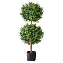 36 In Artificial Topiary Boxwood Double Ball 2 Set for Outdoor&Indoor