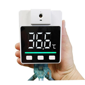 Certified Wall Mounted IR Thermometer w/ Large Color LED Display and Talkback 800113C