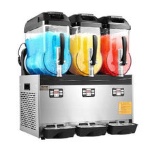 3 x 12 L Commercial Slushy Machine 144 Cups Stainless Steel Margarita Smoothie Drink Maker for Home Party Restaurants