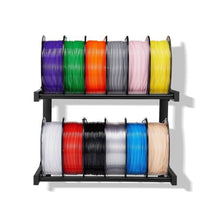 2-Tier 3D Printer Filament Wall Storage Shelf with Wheels