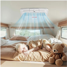 15000 BTU Non-Ducted RV Rooftop Air Conditioner with Air Distribution Box Quiet 120V AC Unit (White)
