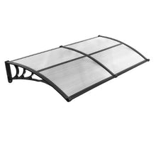 38 x 78 in Door Awning Canopy Polycarbonate Front Door Cover Rain & UV Protection (Clear)