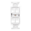 Leviton 4-Port QUICKPORT Duplex Type 106 Insert White 41087-QWP