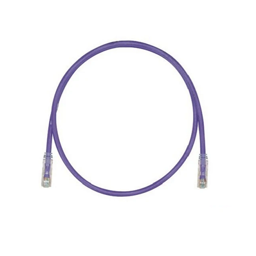 10' 24 AWG Violet Cat 6 Stranded Patch Cord UTPSP10VLY