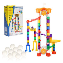 153-Piece Motorized Marble Run Set with Elevator & 30 Marbles – STEM Maze Race Track Toy for Kids 3+
