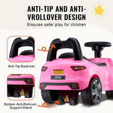 Ride-On Push Car for Toddlers Sit-to-Stand Design Music Steering Wheel & Storage, Pink, Ages 1–3