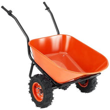 Electric Wheelbarrow 500W – 573 lbs Capacity 7 Cu Ft Garden Dump Cart (2-Wheel)