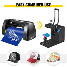 5.5 × 3.5" Cap Heat Press & 53" Vinyl Cutter Machine with Floor Stand